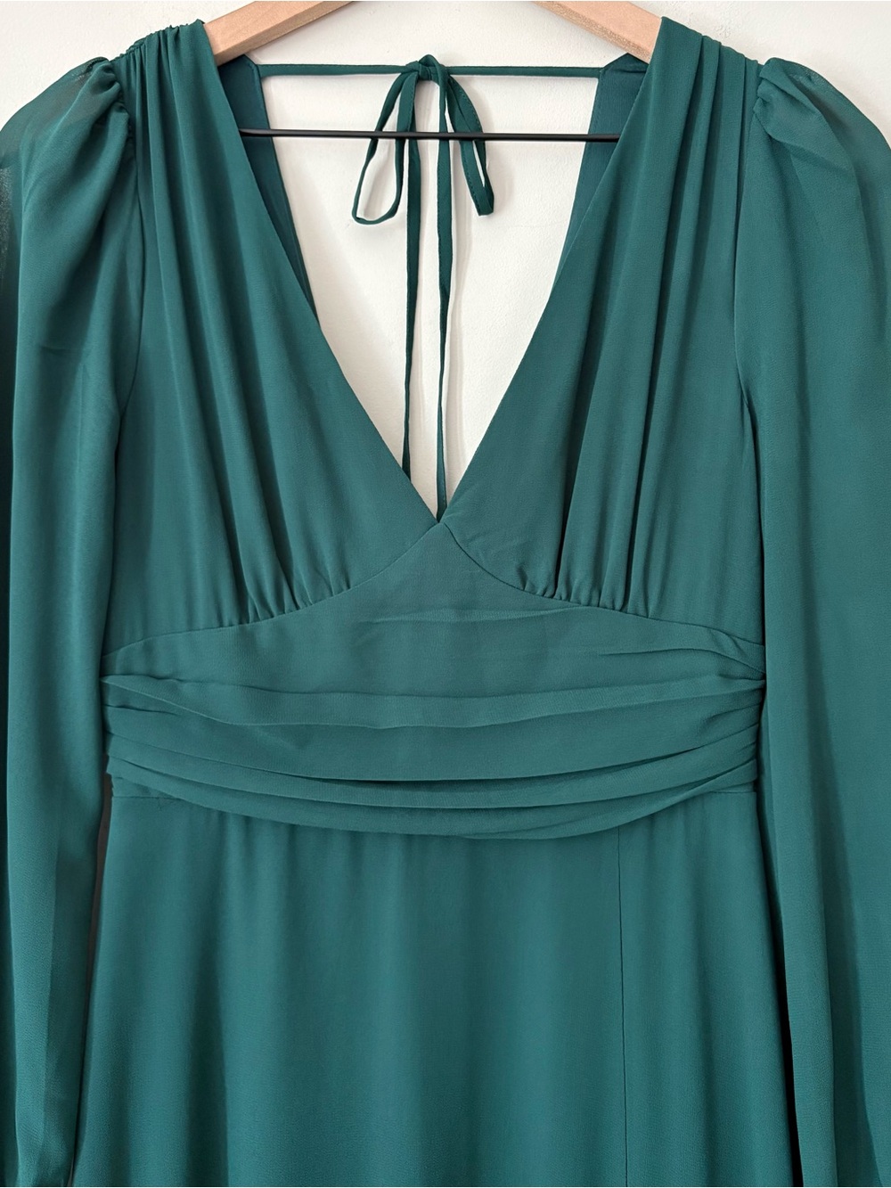 Lulus V-Neck Long Sleeve Maxi Dress - Picture 2 of 12